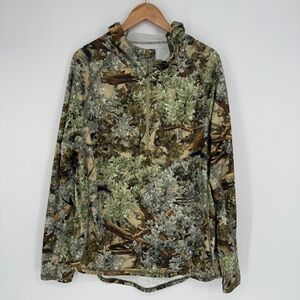 Kings Camo Quarter Zip Hoodie Size XL